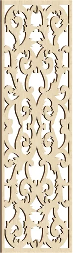 Miniatura 97 de Meadville Paneles decorativos de pared de madera con calado, 9 3/8 pulgadas de ancho x 24 3/8 pulgadas de alto x 1/4 de alto, aliso