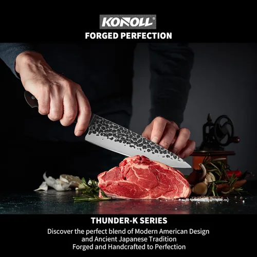Miniatura 5 de Juego de cuchillos de chef japoneses profesionales, juego de cuchillos de cocina de 5 piezas, cuchillos de cocina de acero inoxidable de alto
