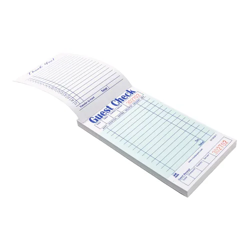Miniatura 6 de AmerCare Royal Green - Libro de recibos de papel de cheques para invitados, libro de pedidos autocopiativo con 15 líneas, 1 parte reservada, paquete