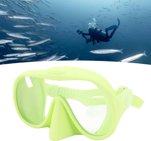 Miniatura 4 de Luocute Gafas de esnórquel de buceo con película antivaho de vidrio templado, máscara de natación juvenil anti rotura protegida, máscara de natación