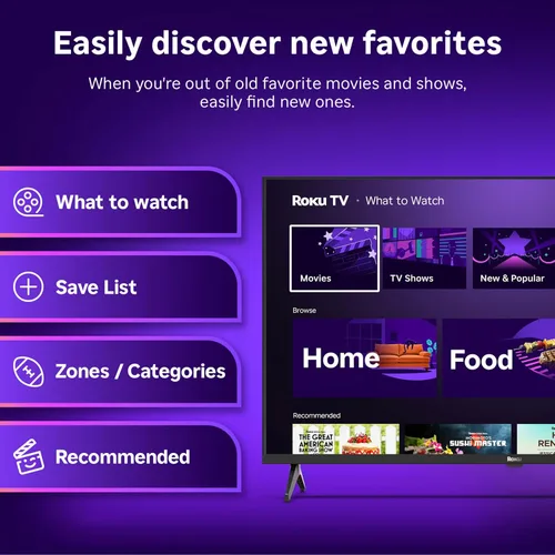 Miniatura 6 de Roku Smart TV 2025 - Serie Select de 32 pulgadas, TV Full HD 1080p - Roku TV con control remoto por voz - Televisión LED de pantalla plana con Wi-Fi