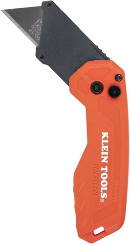 Klein Tools 44307 FLICKBLADE Cuchillo Utilitario Plegable, Diseño Subcompacto con Hoja de Acero al Carbono de Triple Rectificado de Cambio Rápido,