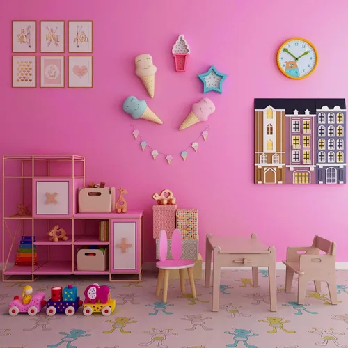 Miniatura 2 de LACHEERY Papel adhesivo rosa de 12 x 160 pulgadas, papel tapiz texturizado sólido para pegar y despegar, papel de pared rosa, papel tapiz