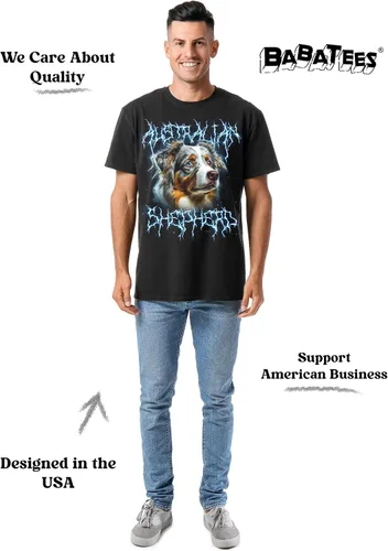 Miniatura 3 de Camiseta de Heavy Metal de los 80s con Animal en Negro - 100% Algodón - para Hombre y Mujer