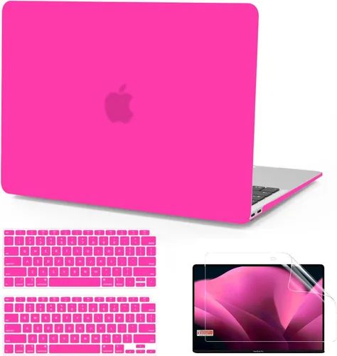 Miniatura 12 de Anban Funda compatible con MacBook Air de 13 pulgadas M1 2022 2021 2020 2019 2018 versión A2337 A2179 A1932 Touch ID, funda rígida de plástico mate