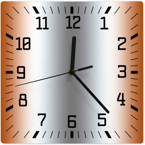 Miniatura 8 de Reloj de pared de madera blanco y negro degradado, silencioso, sin tictac, simple, abstracto, a rayas, estilo granja, cuadrado, funciona