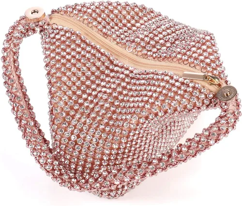 Miniatura 8 de Bolso de mano para mujer, diseño triangular, para boda, fiesta