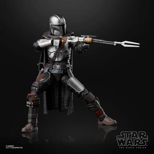 Miniatura 3 de Figura de juguete Star Wars Serie The Black, The Mandalorian de acción, pieza de colección a escala de 15cm, juguetes para niños a partir de 4 años