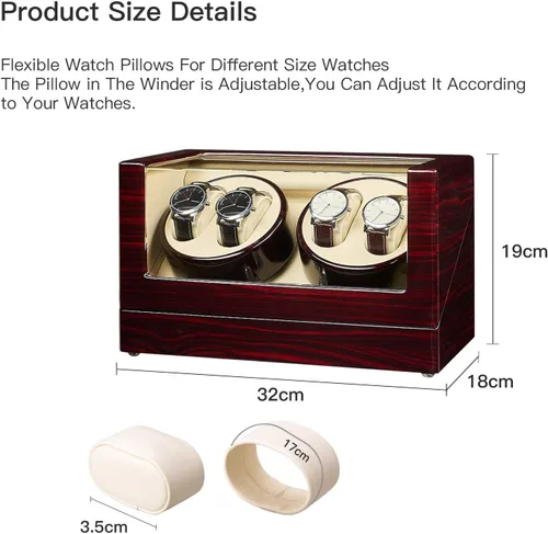 Miniatura 7 de JQUEEN Bobinadora de reloj con motores silenciosos