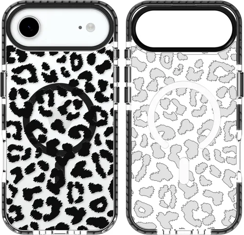 Miniatura 37 de SAKUULO Funda magnética para iPhone 11 Pro Max [Compatible con MagSafe] Patrón de Estampado de Leopardo Gris Claro Funda de Carga Inalámbrica