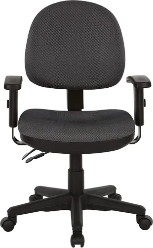 Miniatura 4 de Office Star - Silla de oficina ergonómica esculpida para gerente con brazos ajustables, tela de esquisto de diamante