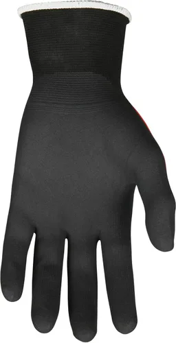 Miniatura 3 de Guantes de trabajo MCR Safety Ninja BNF N96970XL, carcasa de nylon Spandex de 18 calibre, palma y puntas de los dedos recubiertas de espuma