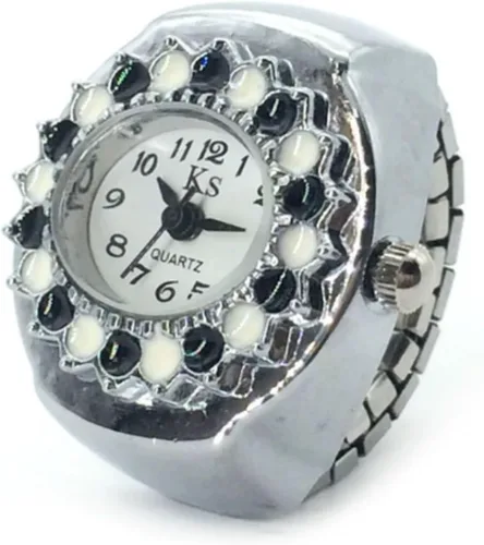 Reloj de anillo inteligente con anillo preciso, reloj de cristal para cumpleaños, Navidad, regalo de San Valentín