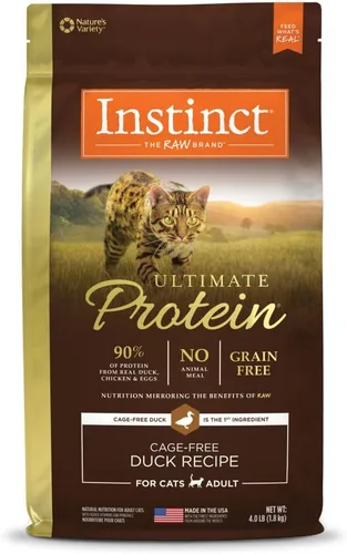 Miniatura 11 de Instinct Ultimate Protein Sin Granos Receta de Pollo Libre de Jaula Natural Comida Seca para Gatos, Bolsa de 10 lb