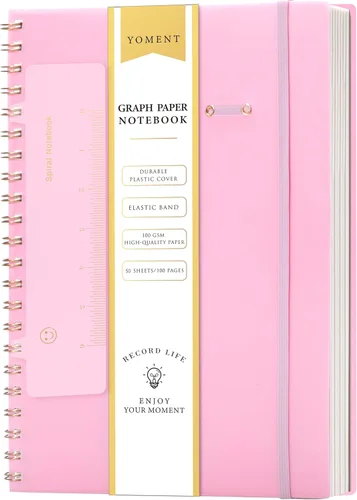 Miniatura 22 de Cuaderno de espiral de cuadrícula de puntos, tamaño A5, 160 páginas, cuaderno de papel grueso, cuaderno de plástico de tapa dura de 5 x 7 pulgadas