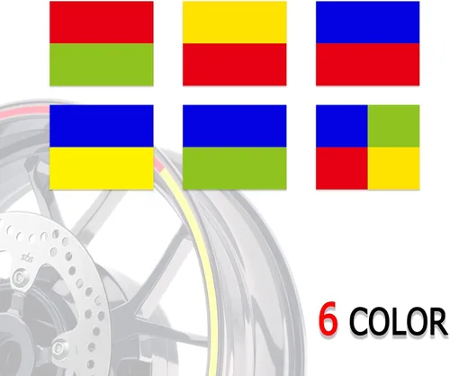Miniatura 6 de MC MOTOPARTS Pegatinas de llanta exterior de 17 pulgadas C02B compatibles con YZF R125 MT125 MT07 MT10 MT25 FZ25 MT03 (azul)