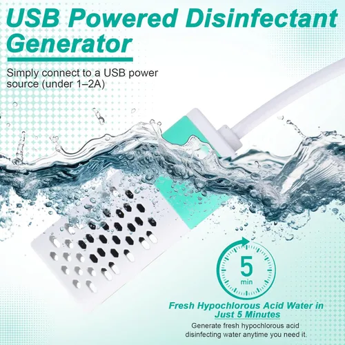 Miniatura 3 de 1 generador de hipoclorito de sodio con 1 caja de tiras de prueba de cloro y papel de prueba de PH, fabricante de electrolizador de agua