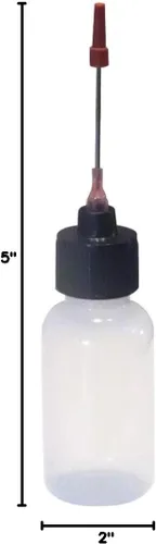 Miniatura 4 de Botellas exprimibles de plástico Liberty Products de 2-1 oz con aplicadores de acero inoxidable de 1.5