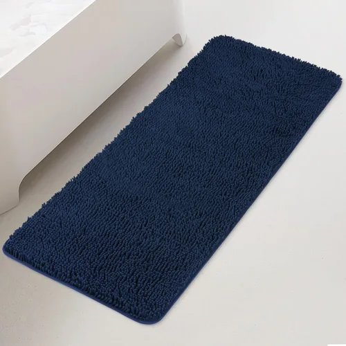 Miniatura 59 de Yeaban Alfombra de pasillo de baño de 24 x 72 pulgadas, antideslizante, alfombra de baño larga de felpilla gruesa, absorbente y lavable, alfombra