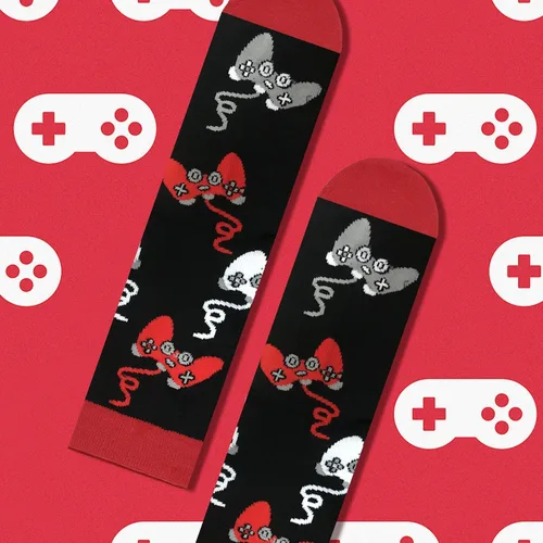 Miniatura 136 de AGRIMONY Calcetines divertidos con texto en inglés «Do Not Disturb Gaming» para hombres, mujeres, adolescentes, niños, Pascua, padres, cumpleaños