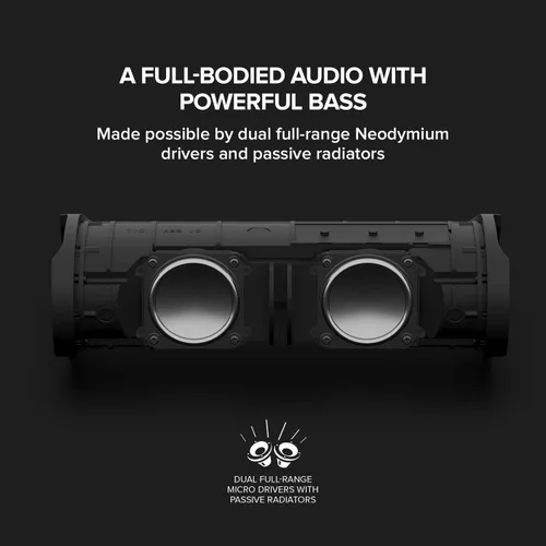 Miniatura 5 de Creative MUVO Go - Altavoz portátil impermeable Bluetooth 5.3 con hasta 18 horas de duración de la batería, IPX7 resistente al agua y potente Azul
