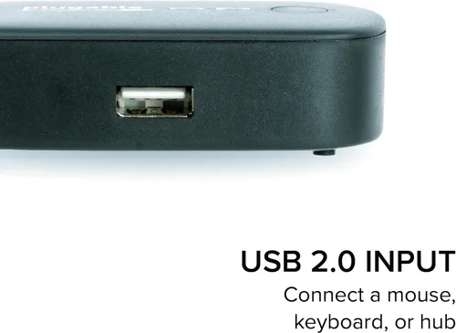 Miniatura 3 de Plugable Interruptor de uso compartido USB 2.0 para compartir un puerto de dispositivo USB con un botón entre dos computadoras