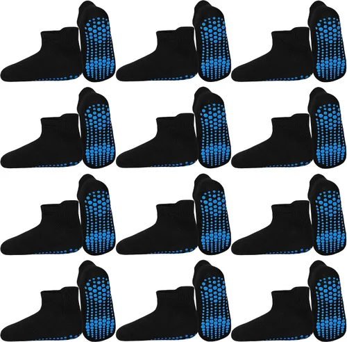 HYCLES Calcetines de tobillo antideslizantes para niños pequeños, calcetín antideslizante para bebé, calcetines antideslizantes para niños de 1 a 7
