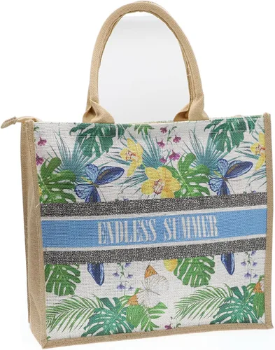 Miniatura 71 de Bolso grande de paja para mujer, tejido de ratán, bolso de playa de verano, a rayas