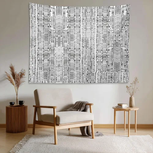 Miniatura 3 de Shrahala Tapiz japonés para colgar en la pared, moderno patrón abstracto de hojas, tapiz grande para dormitorio y sala de estar