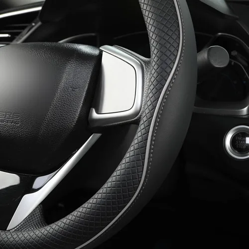 Miniatura 6 de Cubierta de Volante de Coche de Microfibra y Aspecto de Cuero West Llama para Honda Accord Civic CR-V HR-V Pilot Fit Passport Odyssey