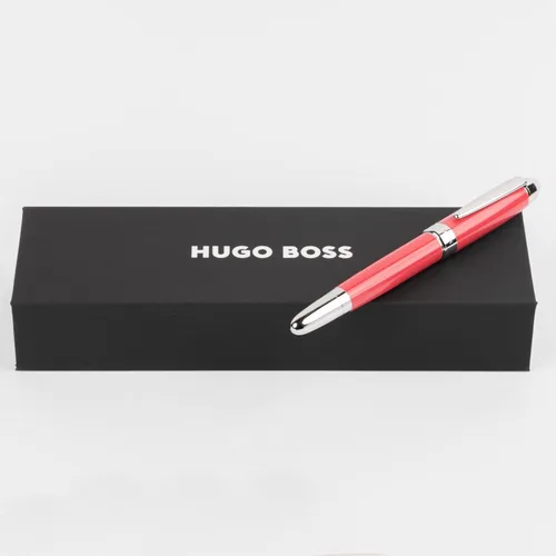Miniatura 7 de Hugo Boss Rollerball Pen Icon Tinta Negra Caja De Regalo (Corail/Cromo)