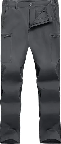 Miniatura 7 de TACVASEN Pantalones de senderismo para hombre, ligeros, de secado rápido, resistentes al agua, para viajes, trabajo, pesca, al aire libre, 6