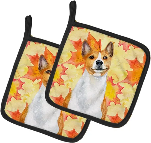 Miniatura 66 de Caroline's Treasures BB9655PTHD - Juego de soportes para ollas de cocina resistentes al calor, almohadillas calientes para horno, 7 1/2 x 7 1/2
