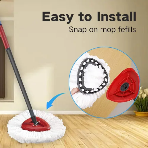 Miniatura 5 de Accesorios de repuesto compatibles con O-ceda 1 sistema de tanque Spin Mop 1 Mango 1 Base
