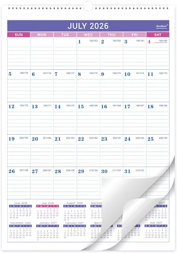 Miniatura 8 de Calendario de pared 2026, calendario de pared pequeño 2026, enero de 2026 a diciembre de 2026, 8.5 x 11 pulgadas, encuadernación de doble alambre