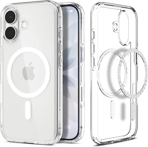 Miniatura 327 de Spigen Funda para iPhone 13 Mini, ultra híbrida MagFit [antiamarilleo] [compatible con Magsafe] - Transparente