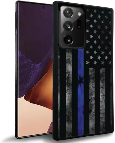 Miniatura 13 de DJSOK Funda compatible con Samsung Galaxy S22 Ultra, diseño con patrón de parachoques trasero, esquinas reforzadas contra arañazos, esquinas Bandera