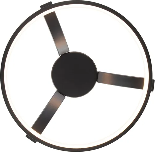 Miniatura 3 de WAC Lighting dweLED, Chaucer 16in LED Semi-Flush Mount 3000K en negro