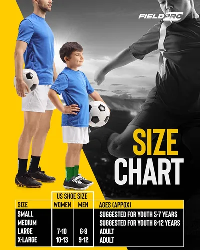 Miniatura 3 de FieldPro 3 y 5 pares de calcetines de agarre de fútbol para adultos y jóvenes, 5 colores, calcetines de agarre para hombre Calcetines de fútbol