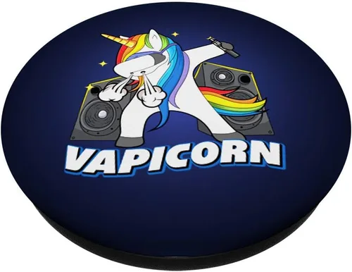 Miniatura 2 de Funny Vapicorn Vapicorn Vaping Unicorn Vapor Mod - PopSockets Grip y Stand para teléfonos y tabletas