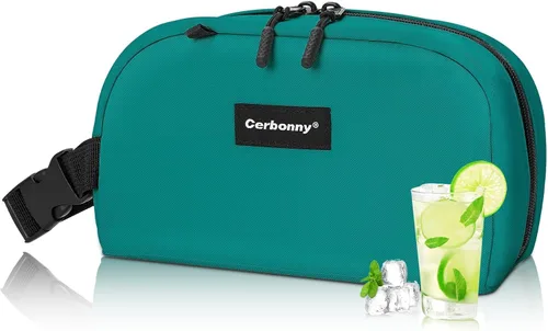 Miniatura 31 de Bolsa de almuerzo enfriadora - Congelable y aislada para viajes, niños/adultos, apta para yogur Rosa