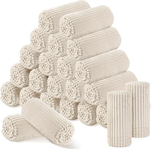 Miniatura 42 de Buryeah 6 Piezas Manta de Franela a Granel 50 x 60 pulgadas Manta para Pijamadas Boda al Aire Libre Manta Ligera, Certificado Oeko-tex Standard 100