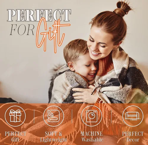 Miniatura 6 de Elegant Comfort Manta de Forro Polar de Terciopelo de Lujo Súper Suave con Estampados Navideños - Decoración del Hogar con Tema Navideño, Manta