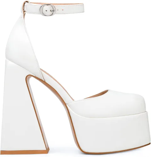 Miniatura 3 de ANN CREEK Women's Platform Chunky Heel for Women Square Toe Ankle Strap High Heels