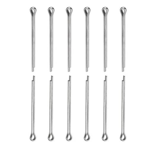 Miniatura 25 de DTGN Pasadores de clip de chaveta de 0.039 in x 0.394 in (DXL), paquete de 30 - Bueno para maquinaria - Sujetadores de horquilla de acero inoxidable