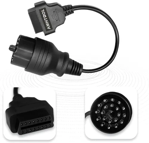 Miniatura 6 de Adaptador OBD1 a OBD2 para BMW de 20 pines, compatible con vehículos BMW E31 E32 E34 E36 E39 E38 E53 X 5 Z3, cable de diagnóstico de 20 pines
