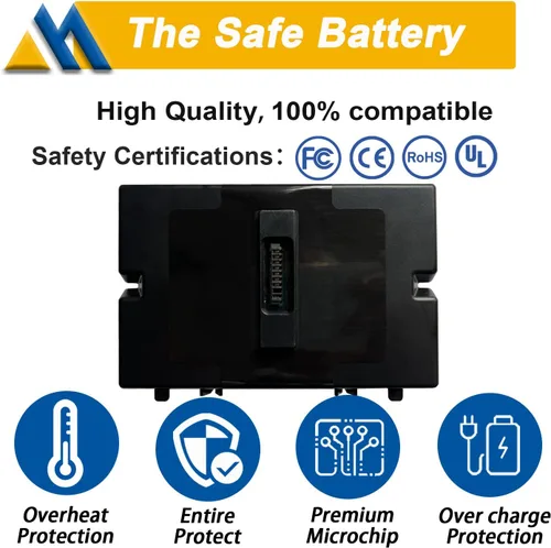 Miniatura 3 de 789175 078592 Reemplazo de batería para Bose S1 Pro Battery Pack 789175-0100 789175-0110 789175-0010 4INR19/66-2 14.8V 81.4Wh 5500mAh Li-Ion