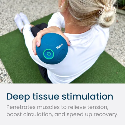 Miniatura 6 de MyoSphere - Pelota de masaje con vibración para estimulación de tejido profundo, alivio de tensión muscular y reducción del estrés, tu terapeuta