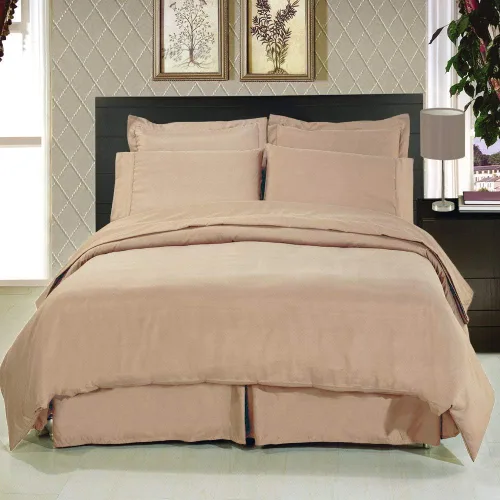 Miniatura 5 de Royal Hotel Bedding Juego de funda de edredón de algodón, tamaño matrimonial, color negro sólido con relleno de edredón, juego de edredón