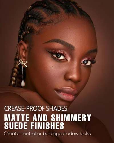 Miniatura 5 de Paleta de sombras de ojos ahumadas negras, 8 colores, gris oscuro, sombra de ojos ahumada para maquillaje gótico, negro, plateado, blanco, gris